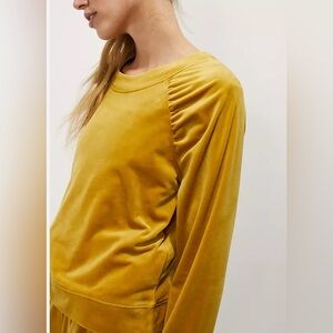 Anthropologie Saturday Sunday Kamira ruched sweatshirt
